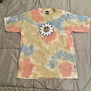 Mens OBEY Sunshine T-shirt Sherbet Tie-Dye Size M
